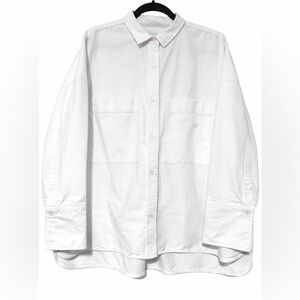 Everlane White Organic Cotton Button Down Shirt Size XL